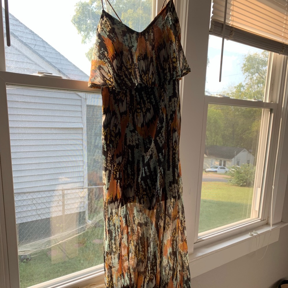 RVCA Jump at Chance Multi Print Maxi Dress by Lulu